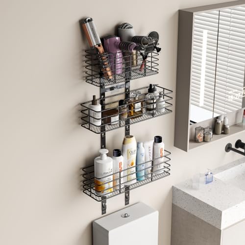 5-Tier Over The Door Organizer Bathroom - Hair Dryer - Image 5