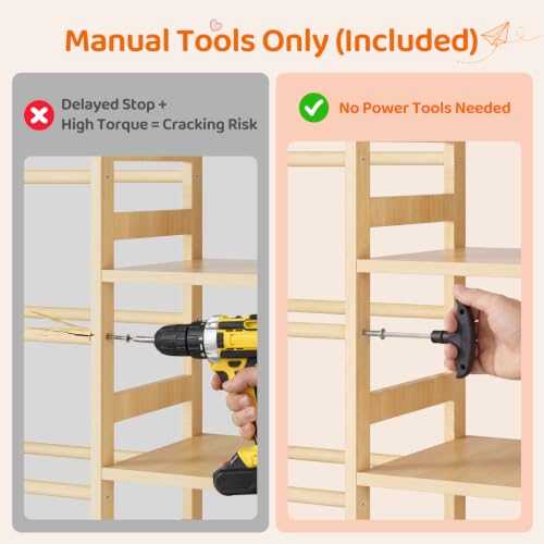LAMU 3-in-1 Toy Storage Organizer with Bookshelf, Stuffed - Image 6