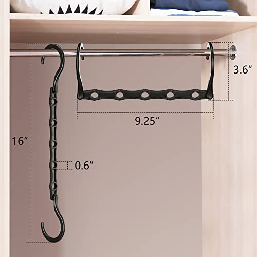 AMKUFO 6 Pack-Closet-Organizers-and-Storage, Space-Saving-Hangers - Image 7