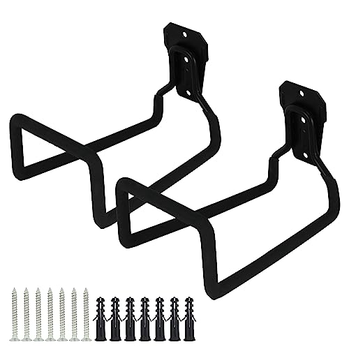 2 Pack Metal Garden Hose Holder Wall Mount - Image 2