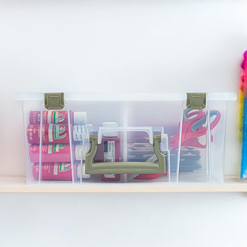 ArtBin Super Satchel Double Deep, 8-Compartment Craft Box, Gold - Image 6