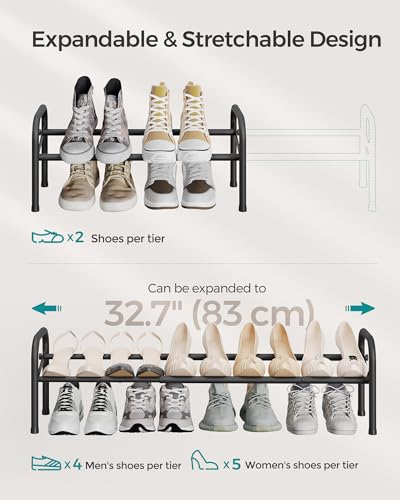 SONGMICS Expandable Shoe Rack, 1-Tier Metal Shoe Org | All Products - Image 5