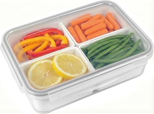carrotez 4 Compartment Food Container - 6.3 Cup (1500ml) - Image 2