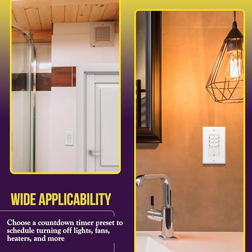 ENERLITES Countdown Timer Switch for Bathroom Fans and Lights - Image 4