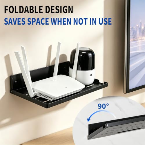 Foldable Wall Mount Router Shelf 14" W x 8" D Metal | All Products - Image 5