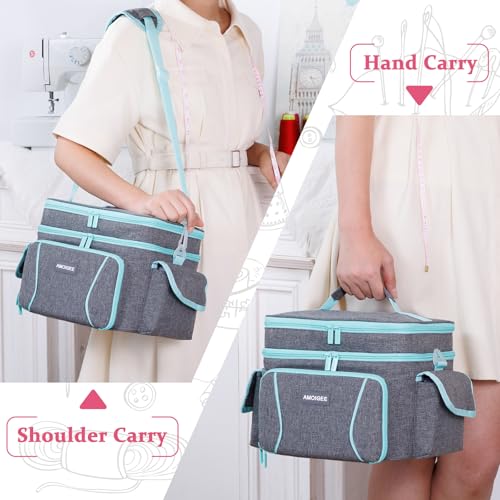 Double-Layer Sewing Storage Bag with Dividers for Sewing - Image 7