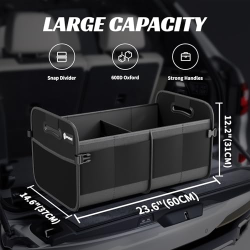 Trunk Organizer for Car - 70L Collapsible Sturdy Car - Image 3
