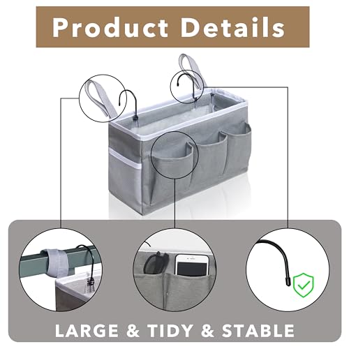 Kanrichu Bedside Caddy Hanging Storage Bag, Organizer - Image 6