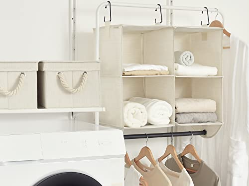StorageWorks Hanging Closet Organizer with Rod, 4 Sections - Image 6
