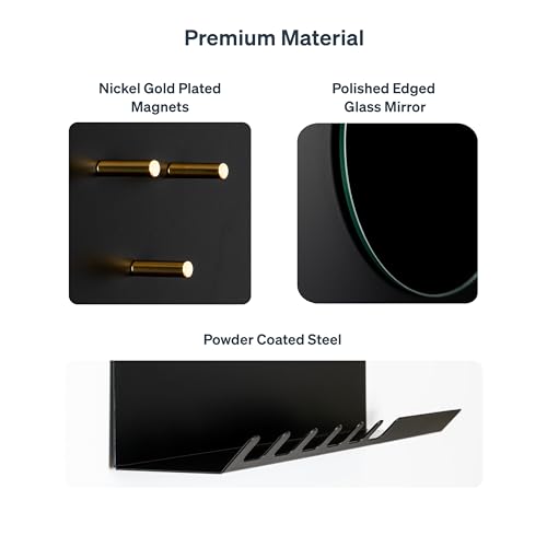 Key Holder Wall Mount and Mail Organizer, Black - Image 6