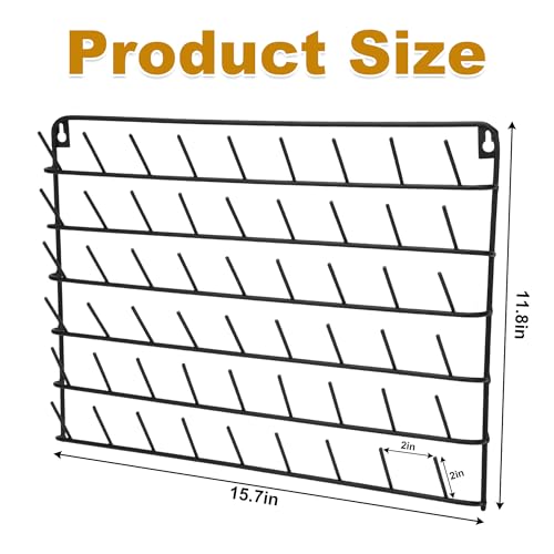 SIBAO 1 Pack Thread Holder Wall Mount - 54 Spools Wall - Image 4