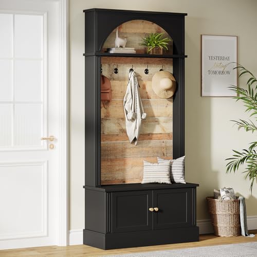 Tribesigns 70.86" Hall Tree with Storage Bench, 4-in-1 - Image 2