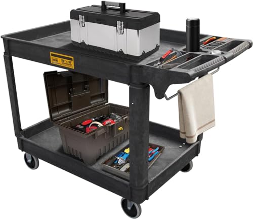 Utility Service Cart,Heavy Duty 500 LBS Rolling Utility Cart - Image 2