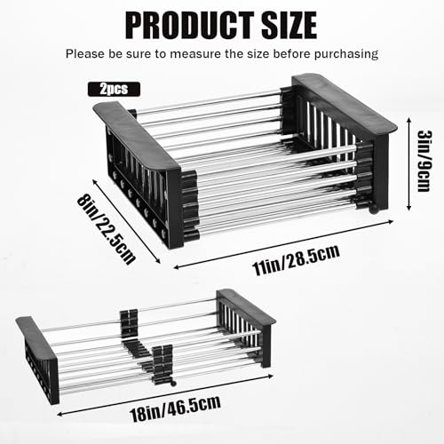 2 Pack Expandable Freezer Baskets for Chest Freezer - Image 3