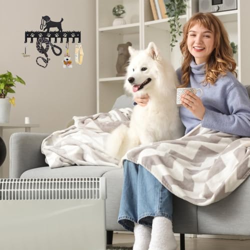 MAYJOYDIY Metal Dog Coat Hooks Wall Mount Dog Leash Coat - Image 3