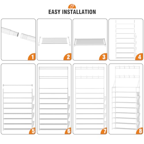 Shoe Rack 8 Tier Large Shoe Organizer Storage 32-40 Pairs - Image 8