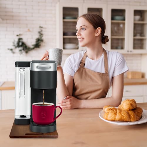Appliance Slider Acacia Wood Sliding Tray for Coffee Maker & - Image 3
