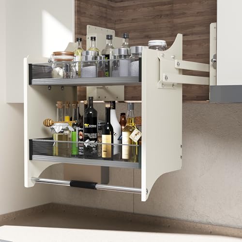 Pull Down Shelf for Kitchen Upper Cabinet,Heavy Duty Pull - Image 2