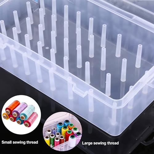 Threads Organizer Box | 42 Slots Thread Holders for Spools - Image 6