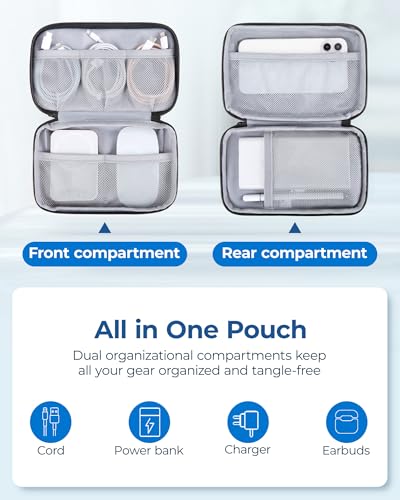 BAGSMART Electronics Travel Organizer for Cords, Zipper Pouch - Image 4