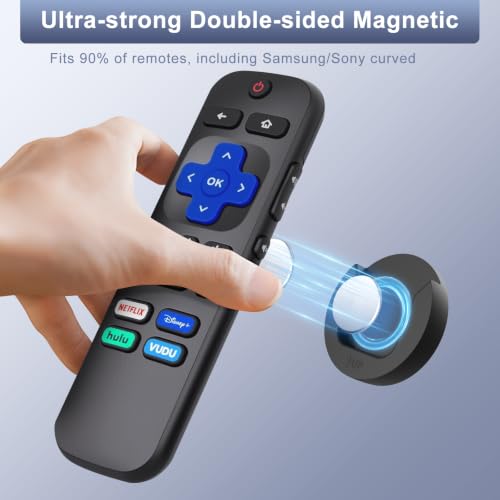 Magnetic Remote Control Holder Wall Mount, Self-Adhesive - Image 4