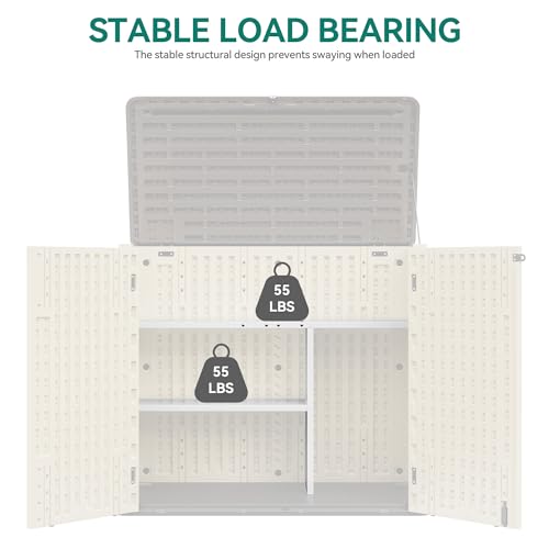YITAHOME 30cuft Horizontal Storage Shed Shelf | Home Organization - Image 6