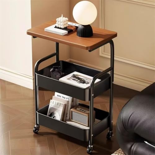 Snack Cart with Wheels, Rolling Kitchen Cart - Image 5