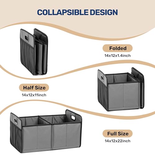 YSSOA Trunk Organizer for Car/SUV/Truck, Collapsible 2 - Image 5