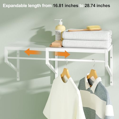 ThreeHio 2 Pack Expandable Laundry Room Shelves | Home Organization - Image 6