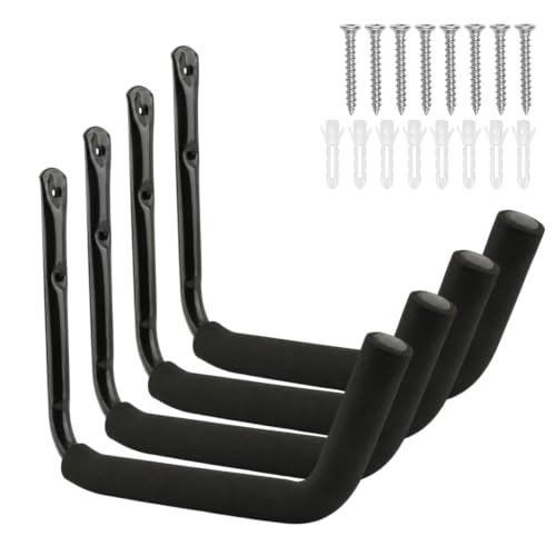 4 Pack Heavy Duty Garage Storage Hooks, 55 LB Capacity - Image 2
