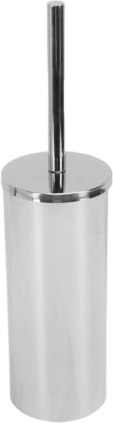 Sorandy Toilet Brush and Holder Set, Stainless Steel Toilet Bowl Brush, Heavy Duty Bowl Cleaner with Sealable Lid & Stable Base, Ideal for Home RV Bathroom Accessories (Bright Silver)