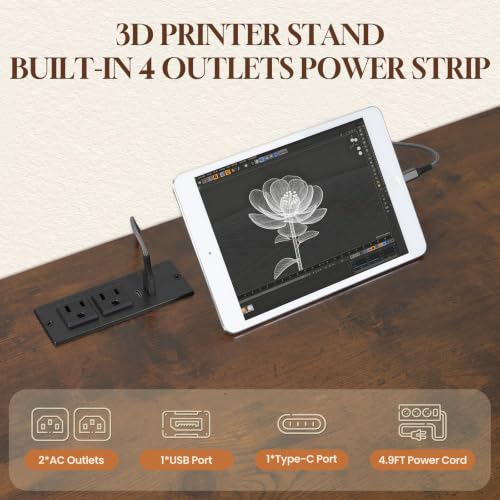 3D Printer Stand with Filament Storage Rack - Image 5