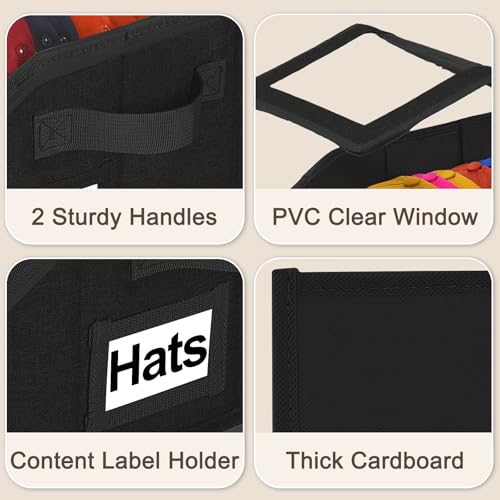 Dofilachy Hat Organizer for Baseball Caps, Stackable Hat - Image 6