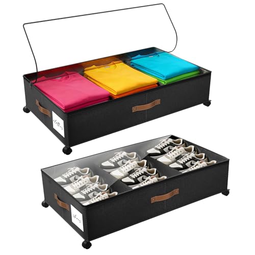 Under Bed Storage with Wheels, Rolling Under Bed Storage - Image 2