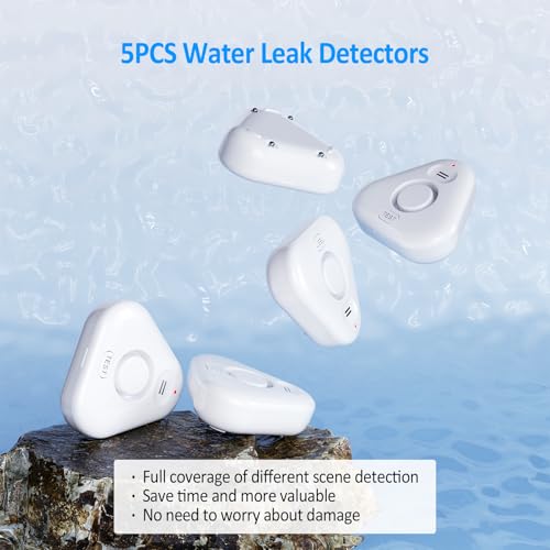5 Pack Water Leak Detectors for Home, Stechro 4 Levels - Image 4
