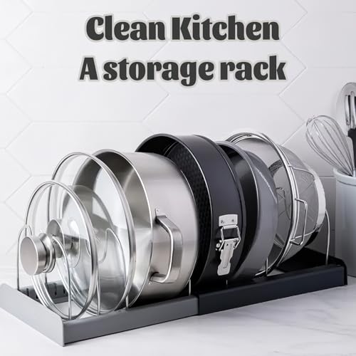 Pan Pot Lid Organizers Inside Cabinet,Pots and Pans Organizer - Image 5