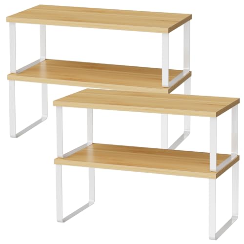 OGEMXU Cabinet Shelf Organizers, 15.7 inches Large Kitchen - Image 2