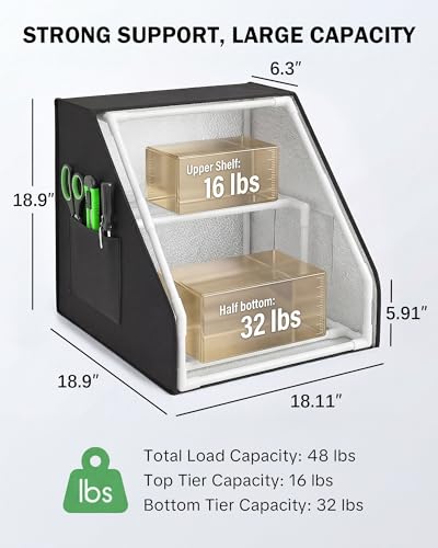 Bulado 3D Printer Filament Storage Box, 21-Spool 2-Tier - Image 4