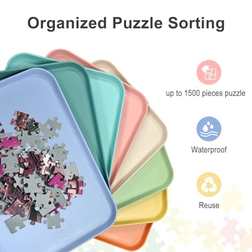 Puzzle Sorting Trays, 12 x 8.7 Puzzle Stackable Sorter - Image 5