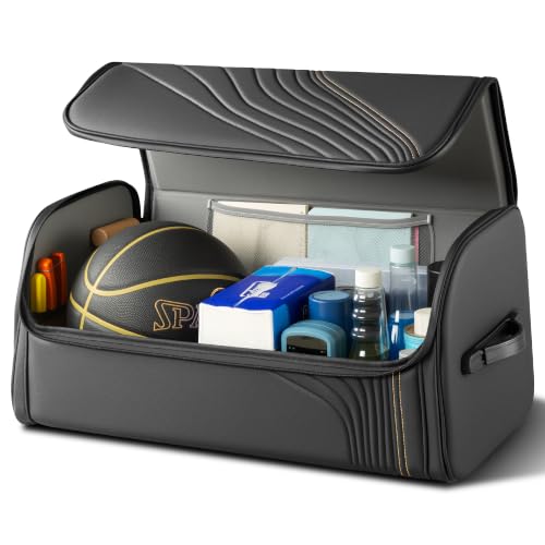 TOPABYTE Car Trunk Organizer with Lid Capacity Collapsible - Image 2