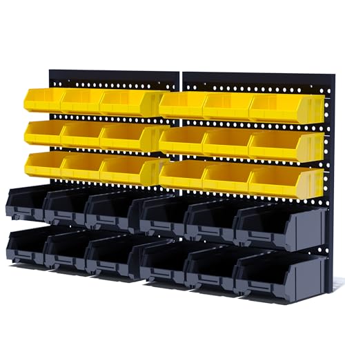 KJE 30PCS Wall Mounted Storage Bins, Plastic Tool | Home Organization - Image 2