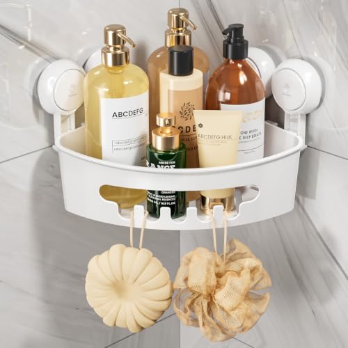 TAILI Corner Shower Caddy with Suction Cups, Wall Mounted - Image 2