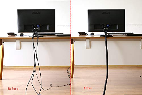 Alex Tech 10ft - 1/2 inch Cord Protector Wire Loom Tubing Cable - Image 5