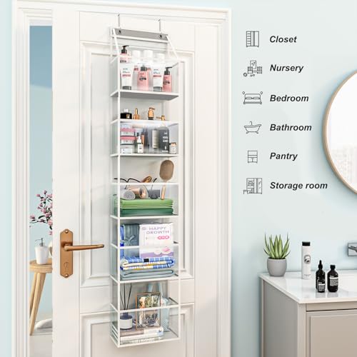 Fixwal 5-Shelf Over The Door Hanging Pantry Organizer, Room - Image 7