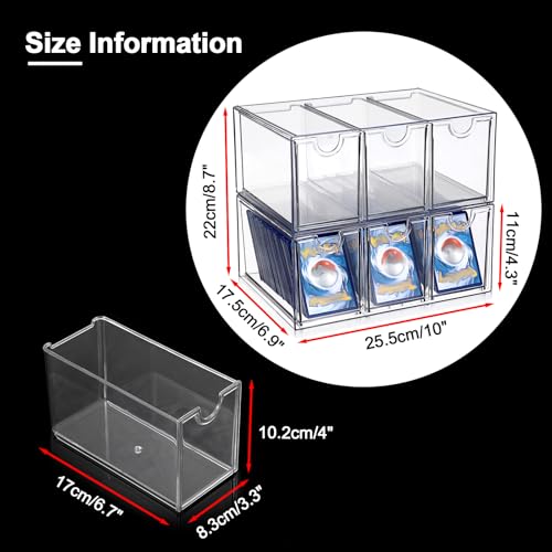 OwnMy Plastic Trading Card Storage Box with 6 Drawers - Image 3