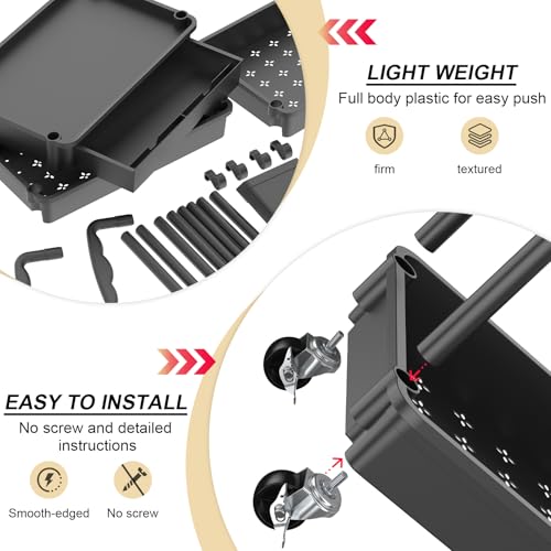 Goovilla 3 Tier Rolling Utility Cart Organizer - Image 4