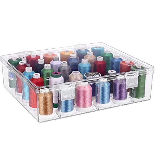New brothread 30 Spools Tall and Clear Storage Box Organizer - Image 7