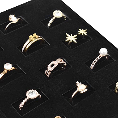MOOCA 12 Slots Ring Tray Display, Slotted Ring Showcase - Image 7