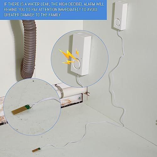 Hoteam 5 Pcs Water Sensor Alarm Leak Detector 120db Water - Image 5