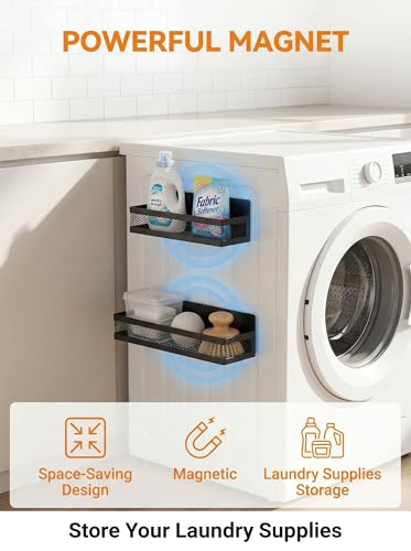 2 Pack Magnetic Laundry Organizer [Space Saving Storage] - Image 3